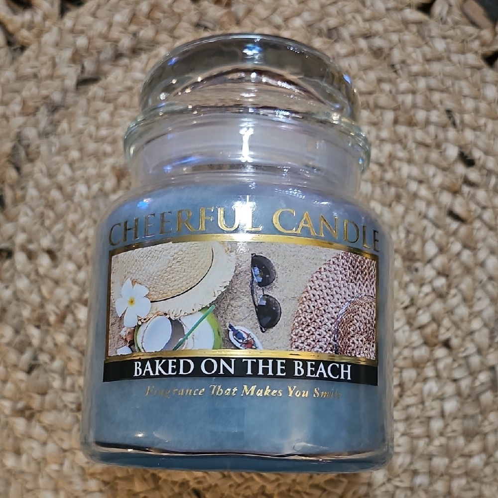 Baked on the Beach Scented Candle - Blue